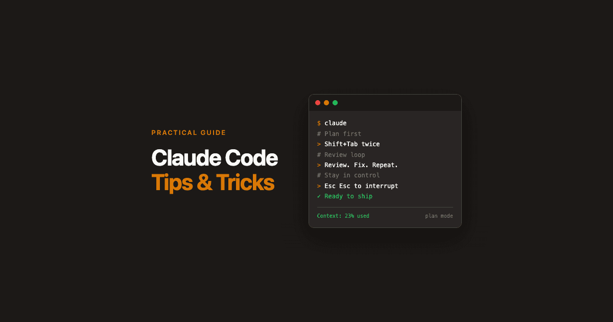 Claude Code Tips and Tricks